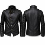 black leather