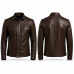 dark brown leather
