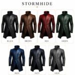 long leather coat